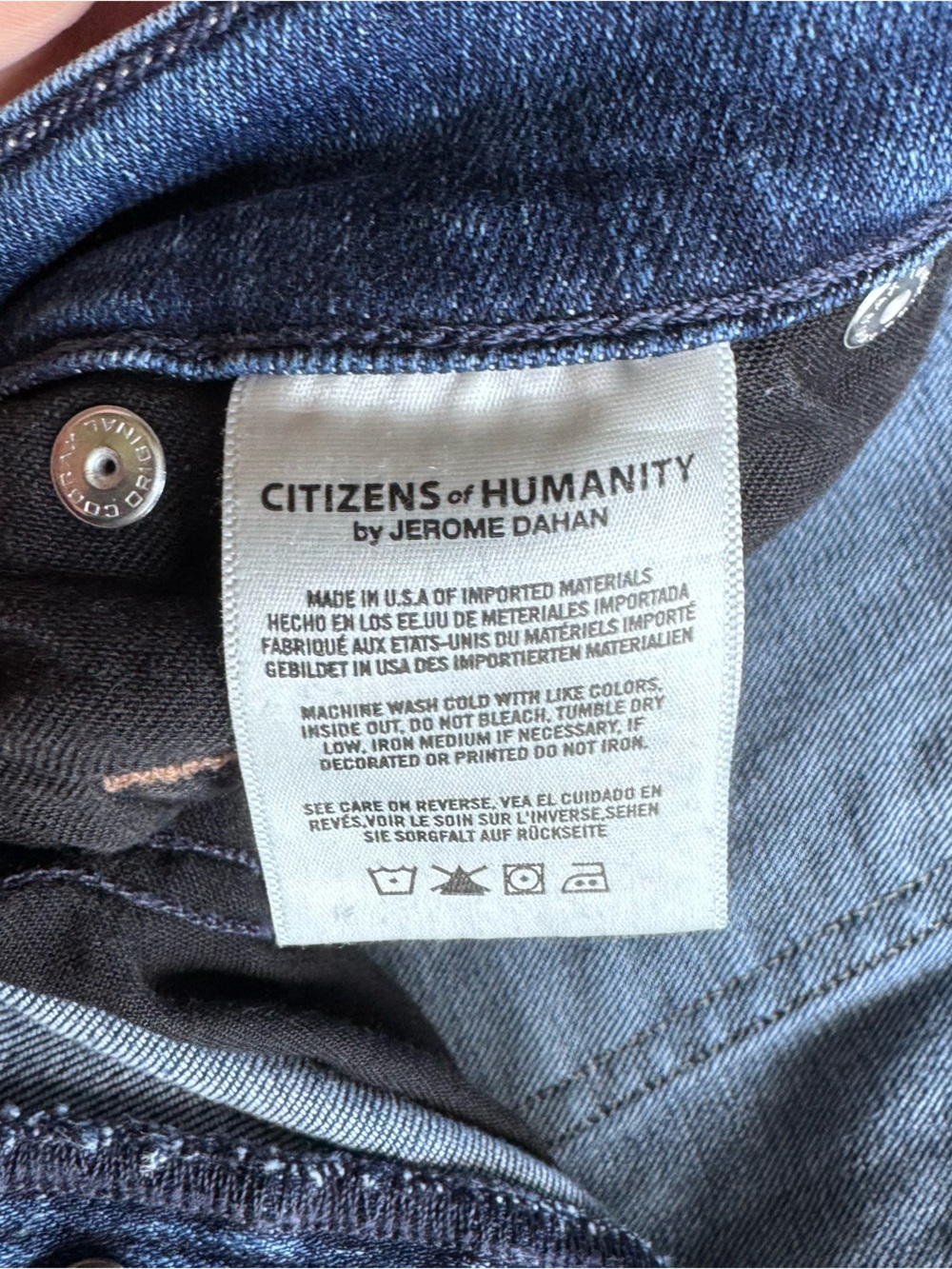 Citizens of Humanity Emerson Slim Boyfriend Jeans 30 Button Fly Medium Wash - Picture 6 of 6